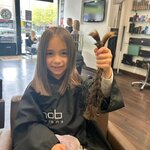 Image of Hair cutting for charity - well done! 