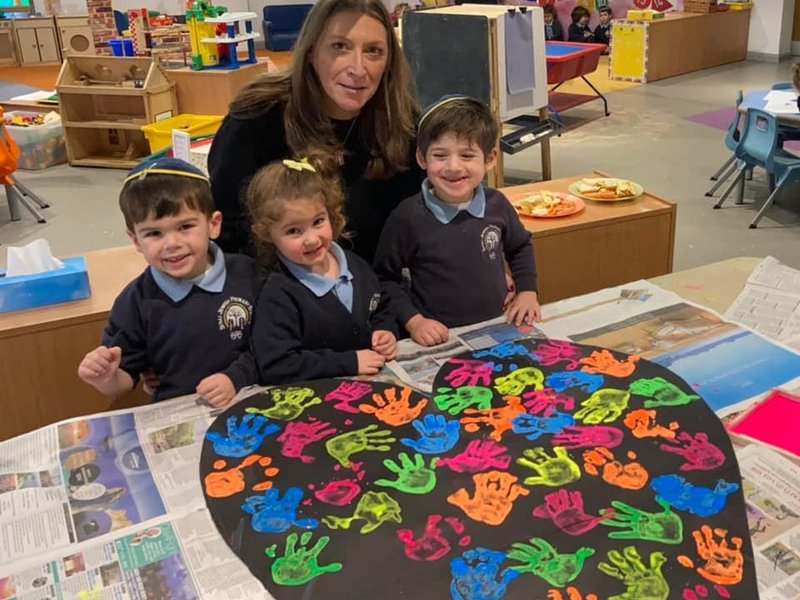 Image of Kindness Heart display in Nursery 